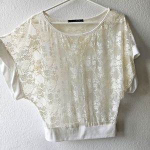 Love J Floral Sheer Lace Top
